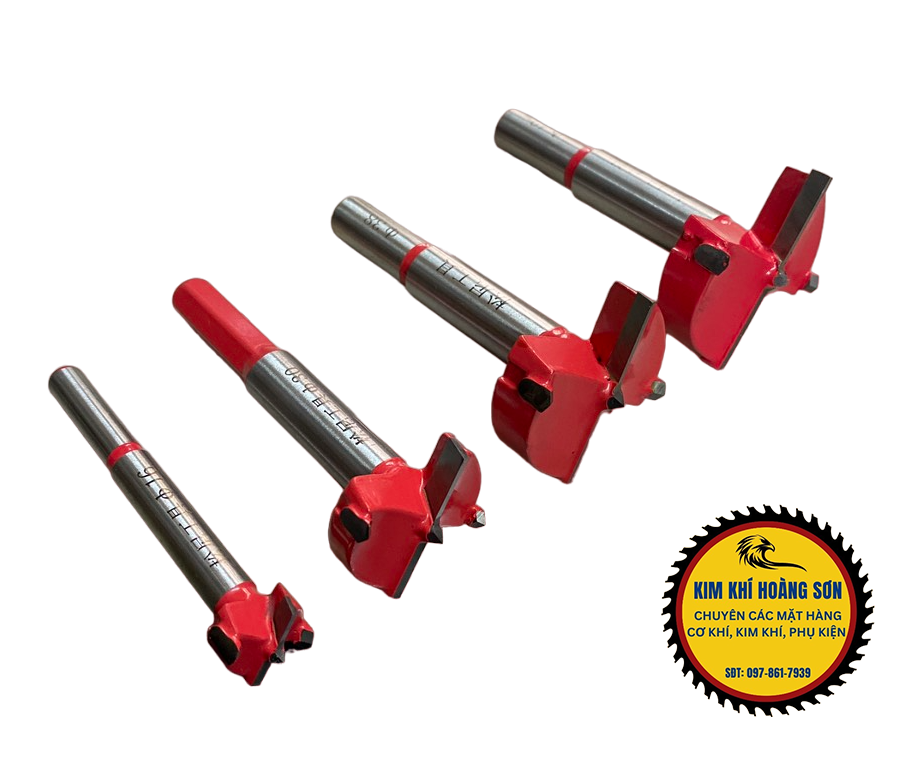 Mũi khoan khoét gỗ lỗ tròn hợp kim SONNI đường kính 42mm - 100mm, hàng ép vỉ chuôi lục giác cao cấp