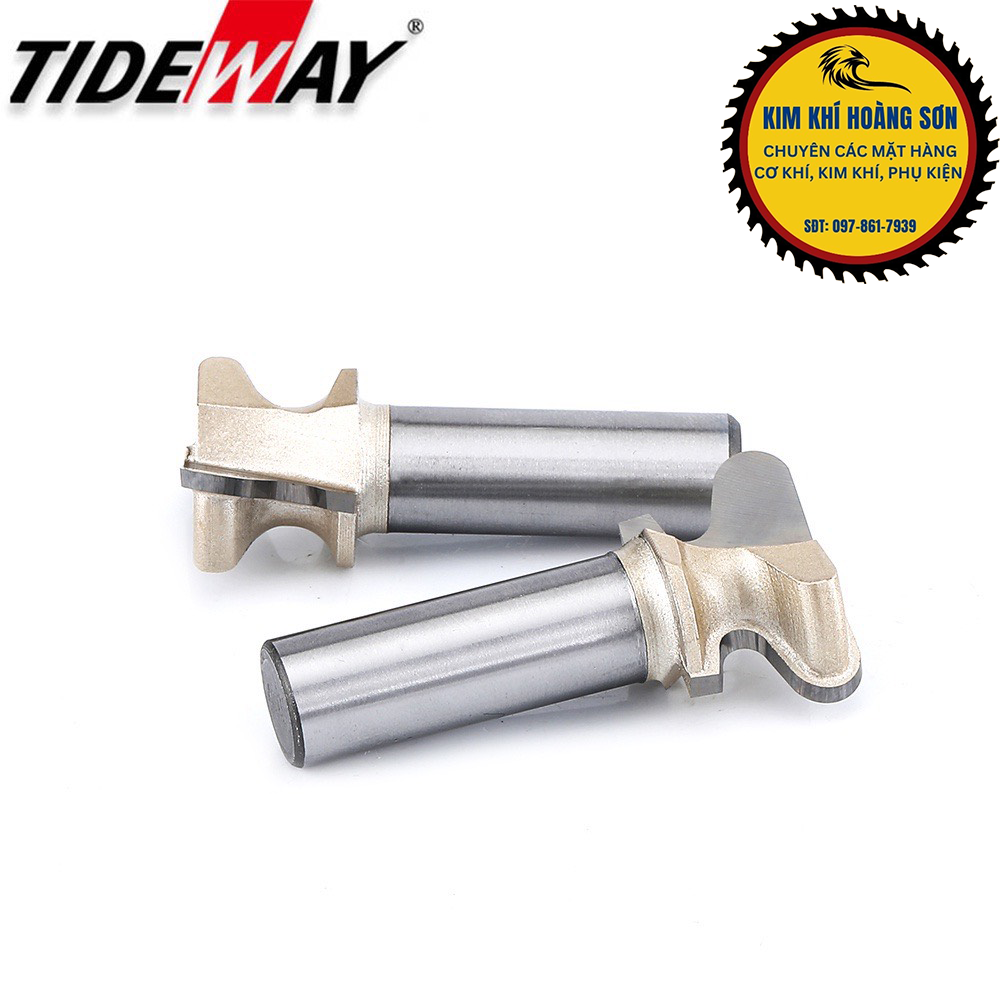 Mũi phay tay nắm âm gỗ cốt trục 12.7mm, mũi soi rãnh khoét cánh tủ TIDEWAY cao cấp hợp kim sắc bén