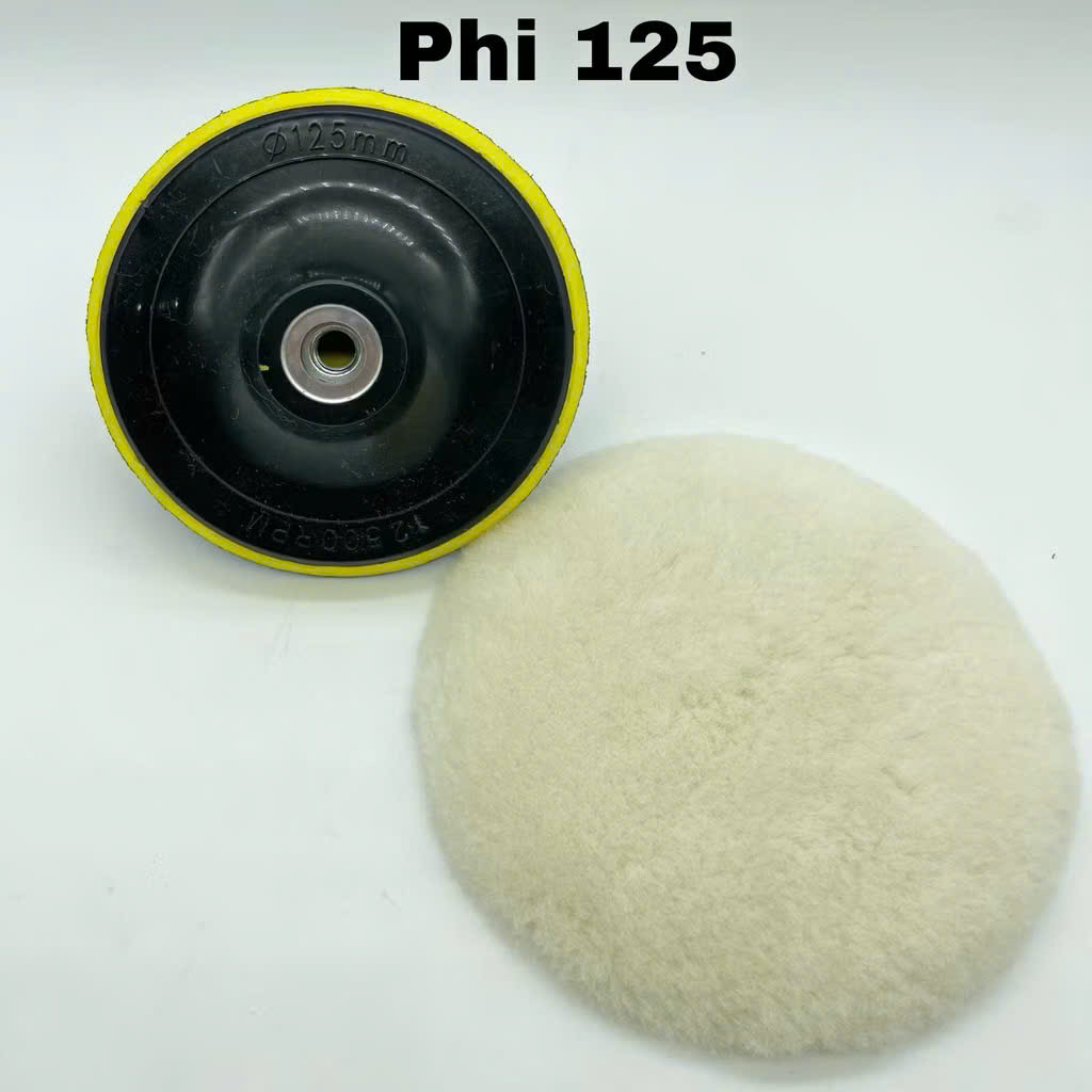 Phớt nỉ lông cừu 3M đường kính 100 - 180mm dụng cụ chuyên dùng đánh bóng xe máy, ô tô xe hơi cao cấp