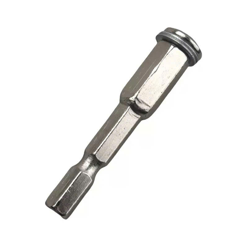Đầu nối chuôi lục giác 6.35mm, trục chuyển đổi máy khoan pin thành máy cắt gỗ, nhựa dài 55mm