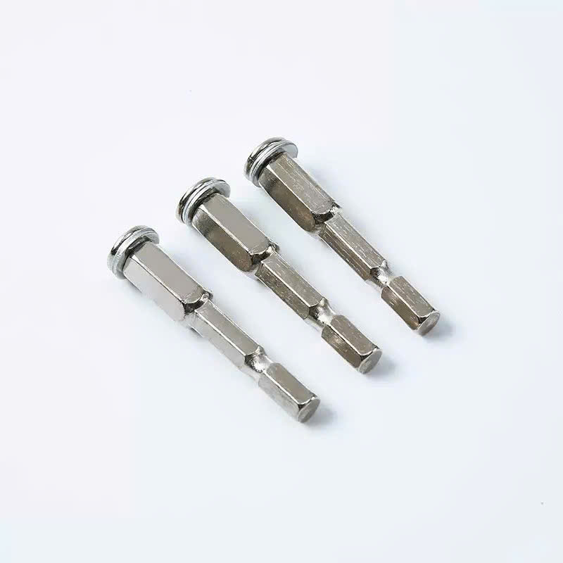 Đầu nối chuôi lục giác 6.35mm, trục chuyển đổi máy khoan pin thành máy cắt gỗ, nhựa dài 55mm