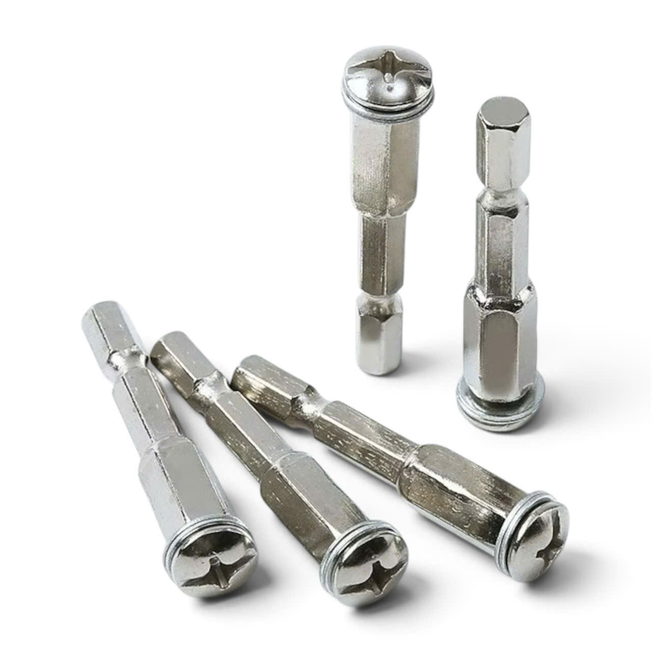 Đầu nối chuôi lục giác 6.35mm, trục chuyển đổi máy khoan pin thành máy cắt gỗ, nhựa dài 55mm