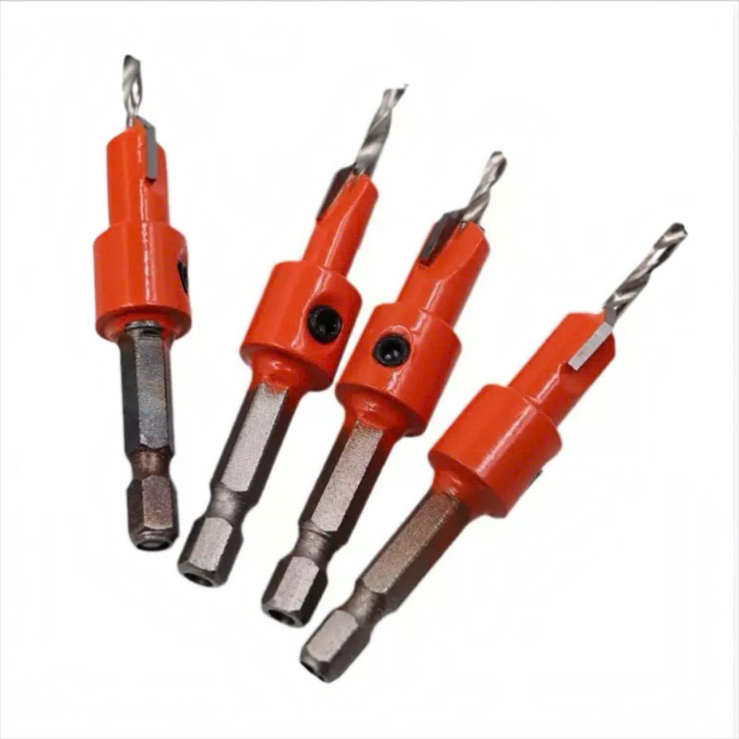 Mũi khoan mồi âm vít gỗ 2 tầng 3mm 4mm chân lục giác, Mũi khoan âm vít chất liệu hợp kim cao cấp
