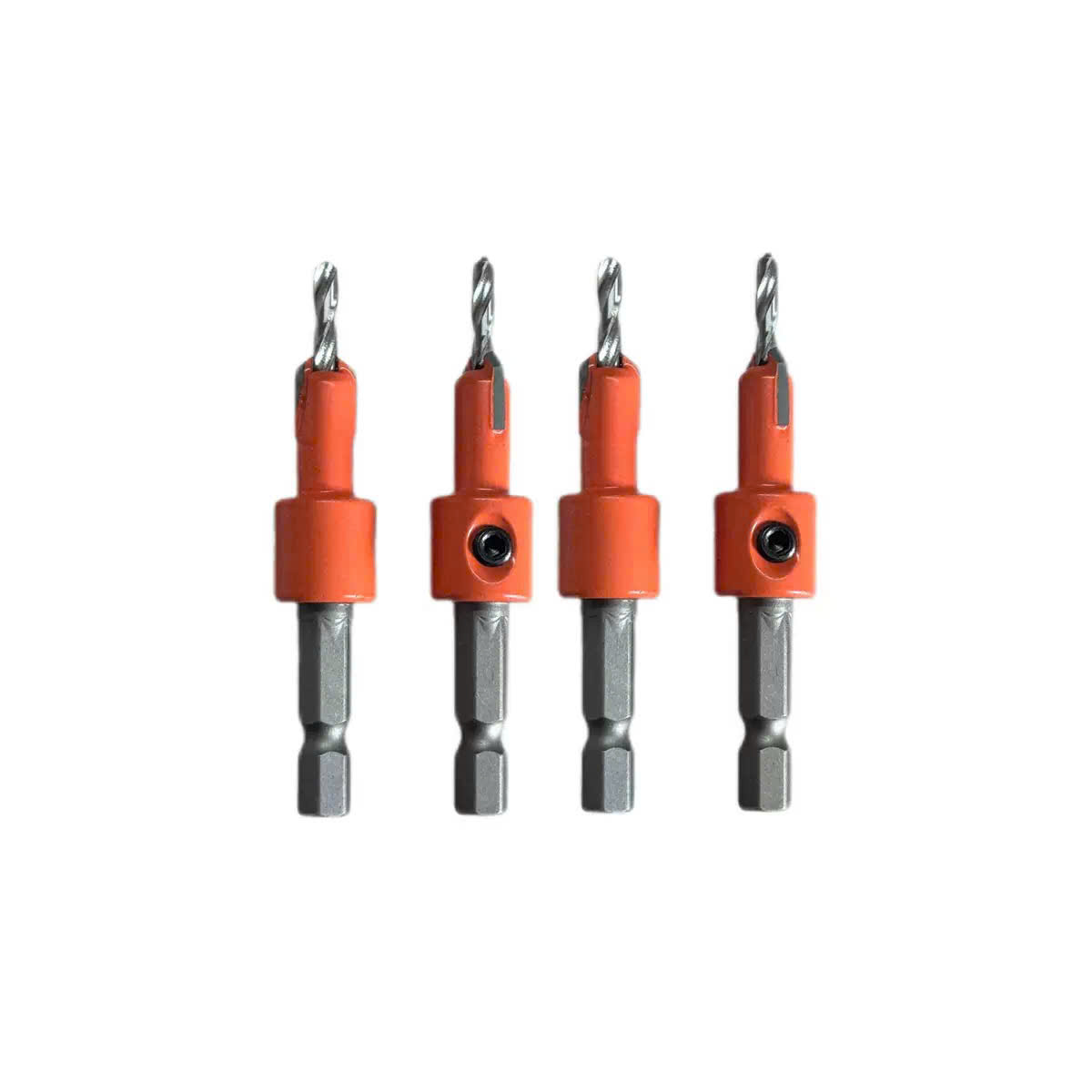 Mũi khoan mồi âm vít gỗ 2 tầng 3mm 4mm chân lục giác, Mũi khoan âm vít chất liệu hợp kim cao cấp