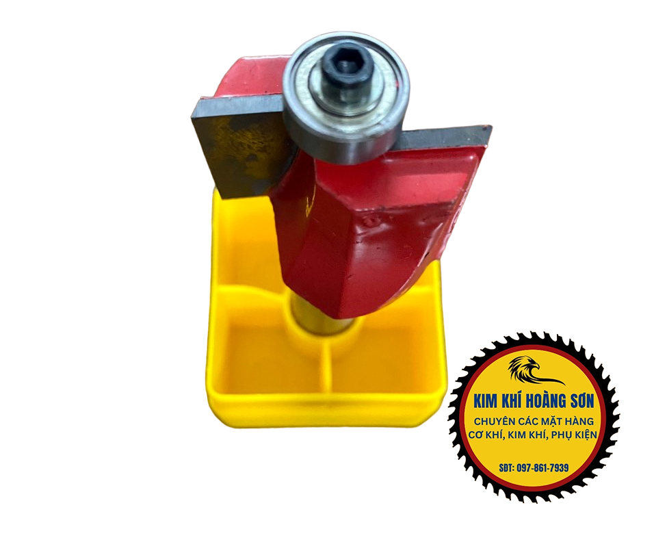 Mũi phay gỗ hèm cửa 25mm có bi cốt 12.7mm, Mũi soi gỗ Router hèm vuông, hèm lệch cao cấp chịu nhiệt tốt