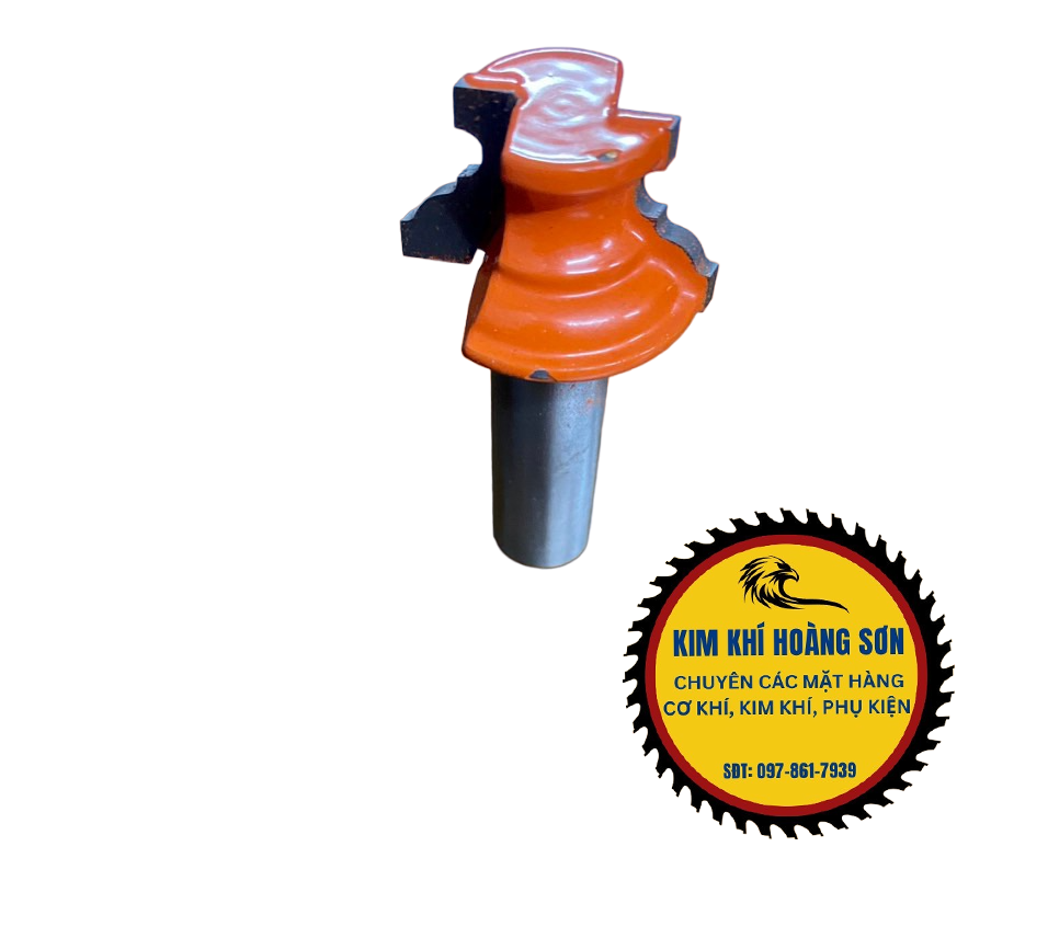 Mũi phay gỗ làm tay nắm âm cửa cánh tủ, Mũi soi rãnh chỉ nổi ngã cốt trục 12.7mm nhiều kích thước