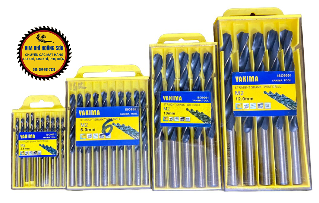 Mũi khoan inox mỏng YAKIMA mũi khoan sắt gỗ thép HSS đường kính từ 8mm đến 16mm, inox dày cần khoan mồi