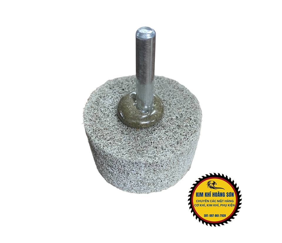 Nỉ trụ xám, nỉ que trục 6mm mài đánh bóng kim loại, gỗ... hình trụ nhỏ kích thước từ 20mm - 60mm