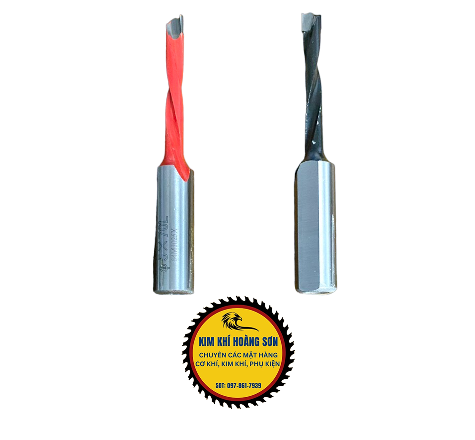 Mũi khoan gỗ TCT, Khoan dàn Tideway liên kết bản lề chốt gỗ ốc cam CNC Đen-R, Đỏ-L hợp kim cao cấp