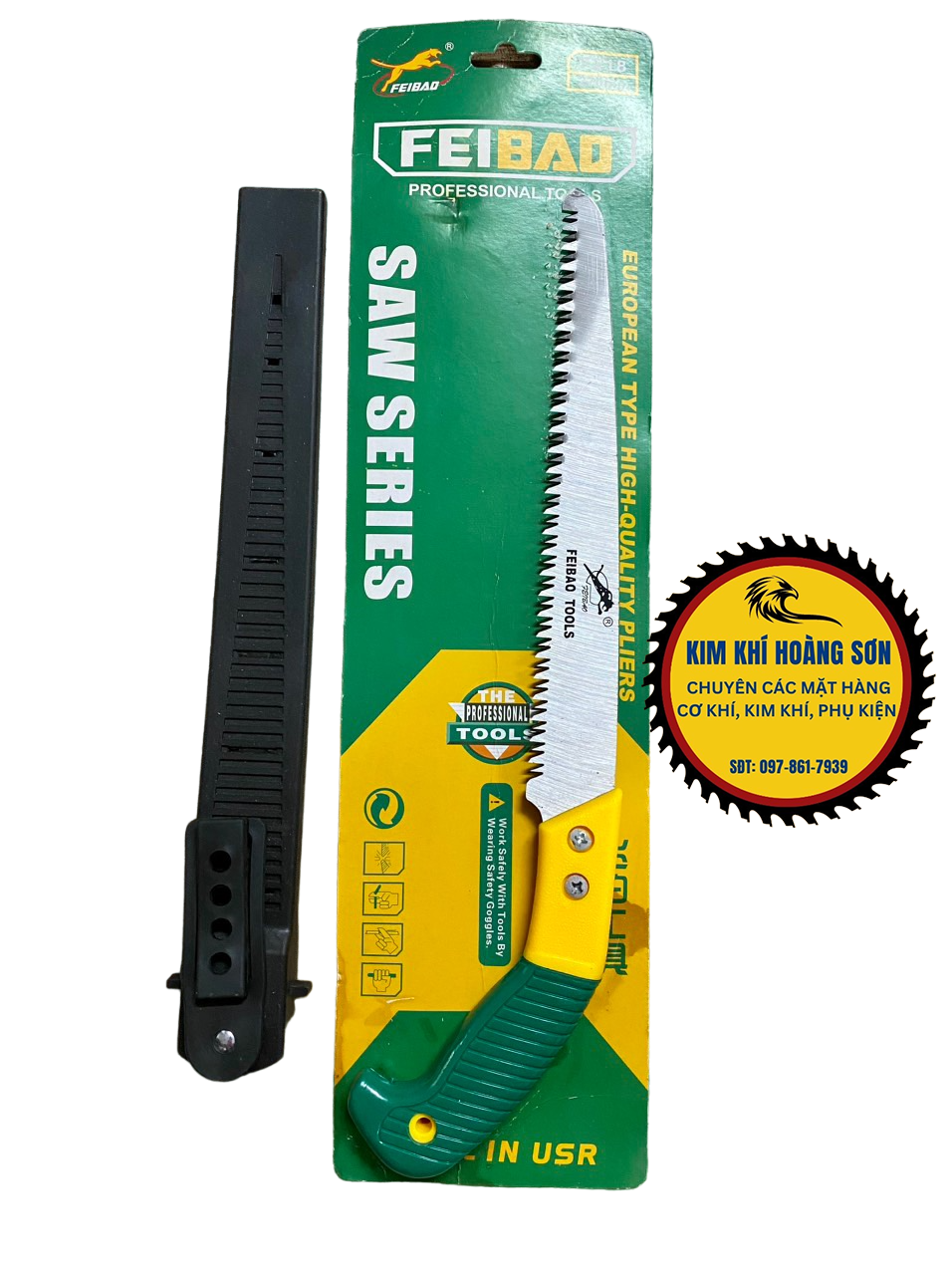 Cưa gỗ cầm tay, Cưa cành cầm tay cao cấp FEIBAO 270mm lưỡi cưa dạng 3D, thép Nhật cao cấp chống Oxy hóa, tăng độ sắc bền