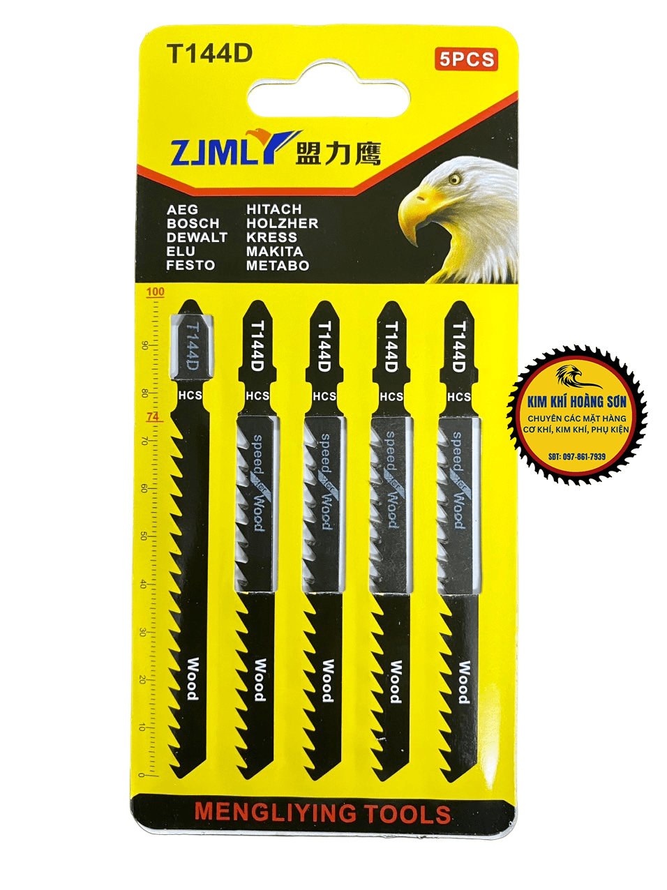 Lưỡi cưa lọng gỗ cưa sọc ZJMLY - FEIBAO 74mm vỉ 5 lưỡi cưa chuyên dụng cắt gỗ mềm, ván ép, sử dụng được cho máy cầm tay