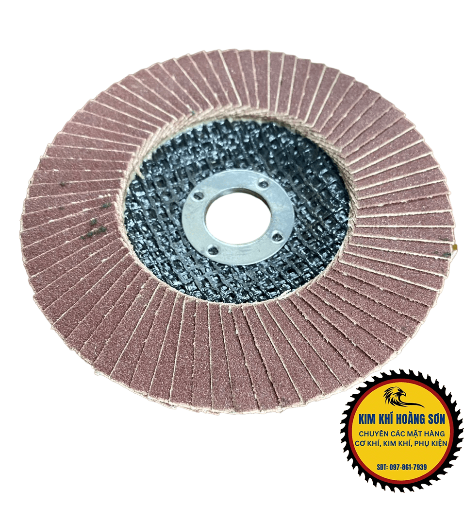 Nhám xếp ráp xếp MT 100mm lỗ trục 16mm độ cát 80 đến 180, mài mòn, đánh bóng các bề mặt gỗ, kim loại