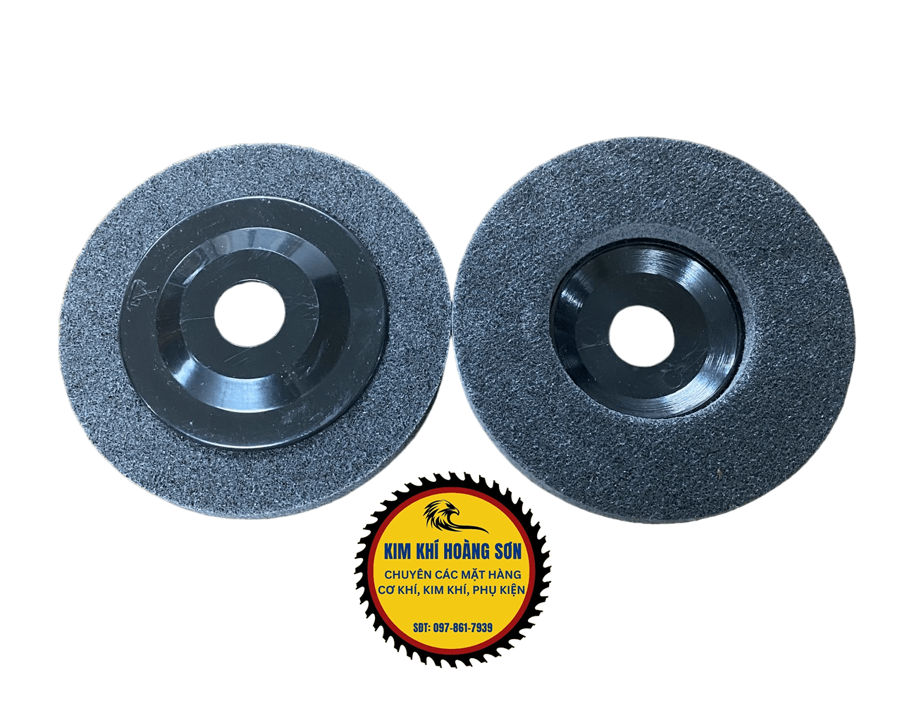 Bánh nỉ đánh bóng inox đường kính 125mm lỗ trục 22mm, đánh bóng kim loại, loại bỏ hạt nhám, nốt sần vết xước trên bề mặt