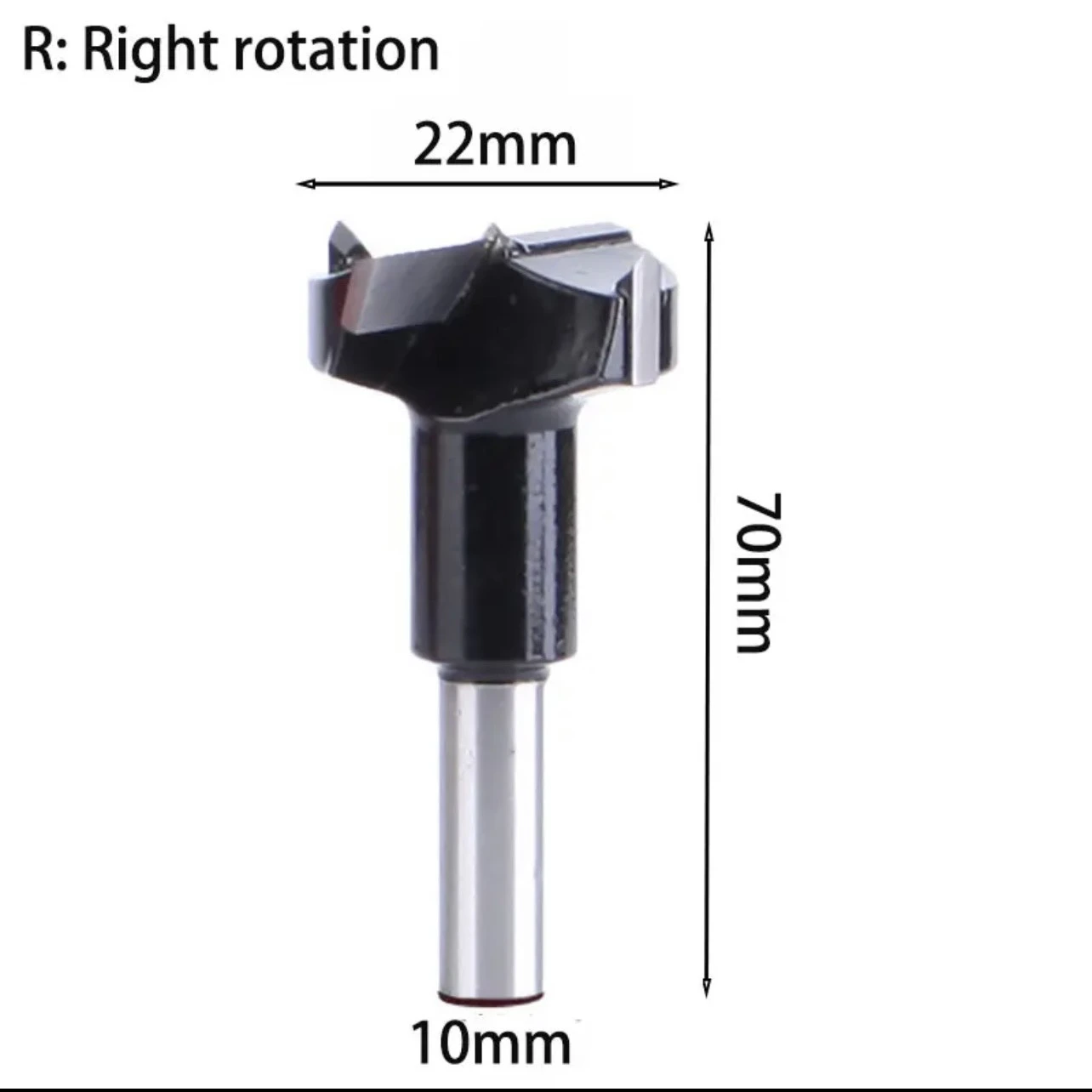 Mũi khoan gỗ TCT, Khoan dàn Tideway liên kết bản lề chốt gỗ ốc cam CNC Đen-R, Đỏ-L hợp kim cao cấp