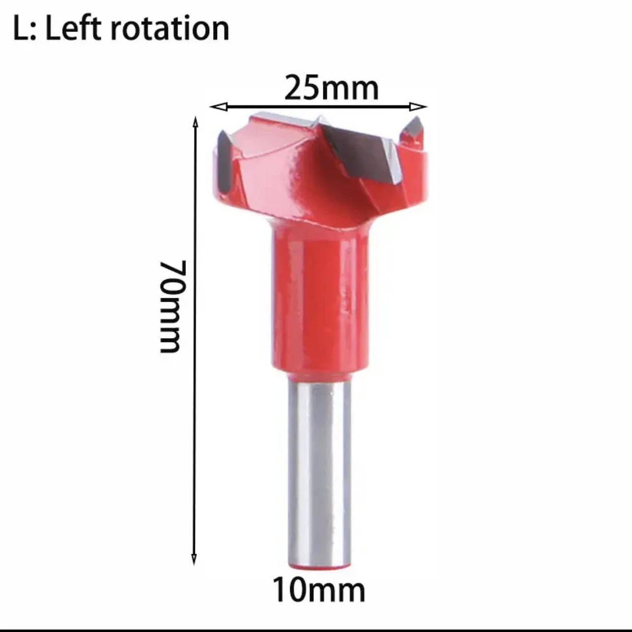 Mũi khoan gỗ TCT, Khoan dàn Tideway liên kết bản lề chốt gỗ ốc cam CNC Đen-R, Đỏ-L hợp kim cao cấp