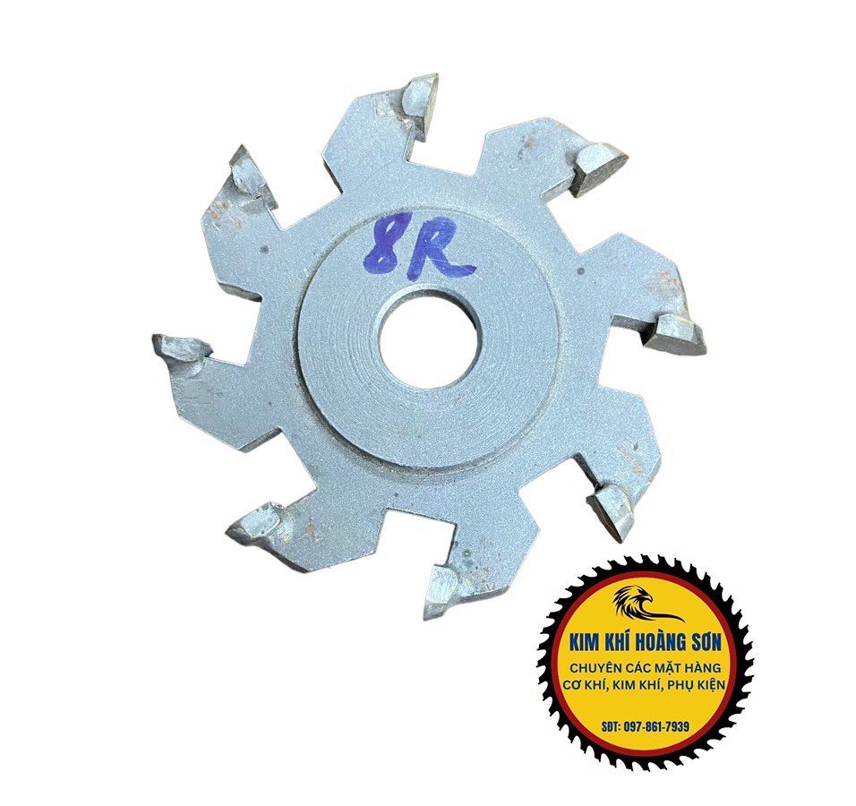 Mũi dao phay gỗ Tupie vạc tròn đều - vạc chéo 6/8/20 cánh lỗ trục 16mm, hợp kim cao cấp chuyên dụng