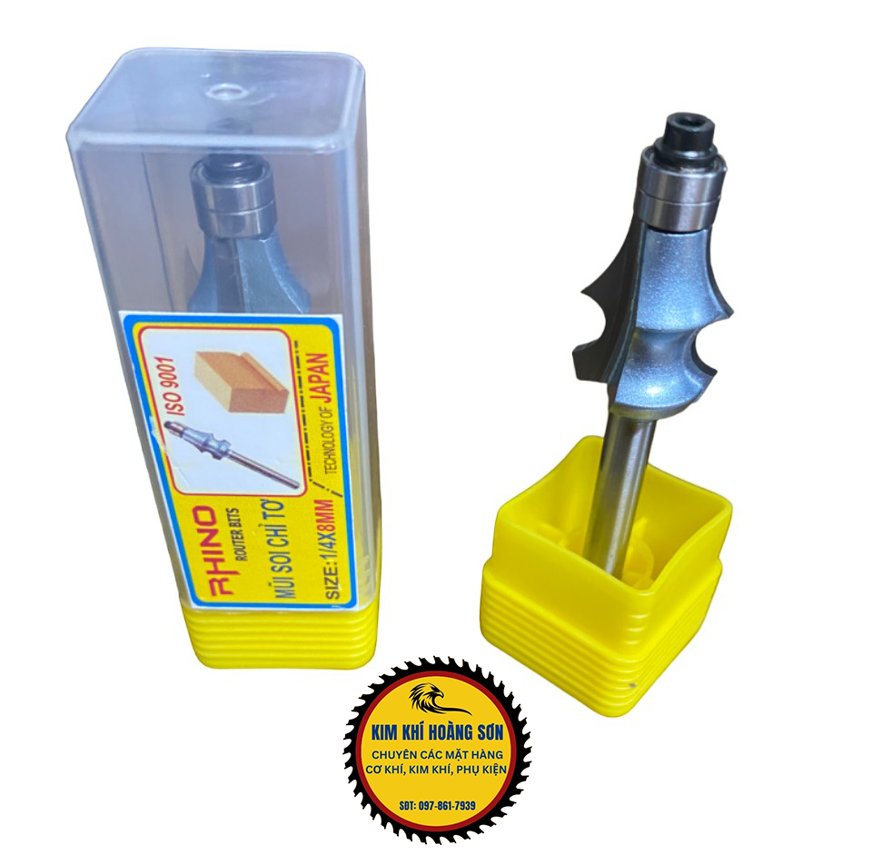Mũi soi chỉ tơ gỗ phay 1 kẻ chỉ đũa mũi vẽ RHINO cốt bé 6.35mm có bi độ chính xác và khả năng chịu nhiệt cao