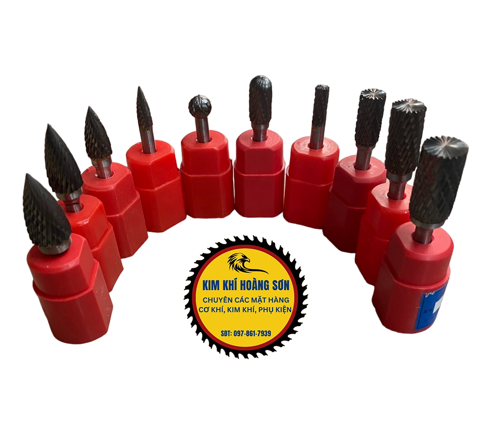Mũi mài khắc kim loại trục 6mm đường kính đầu mũi từ 6 - 16mm, Mũi doa gỗ, nhựa, nhôm, inox siêu bền