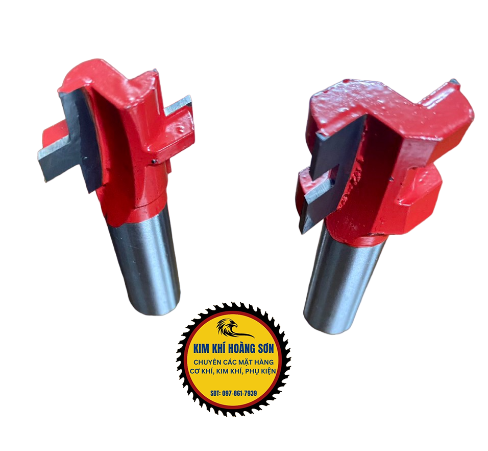 Bộ mũi phay gỗ ghép ván vuông dày 20-22mm cốt 12.7mm, mộng 3-5mm, sâu 5-6mm thích hợp cho máy cầm tay hoặc máy bàn router
