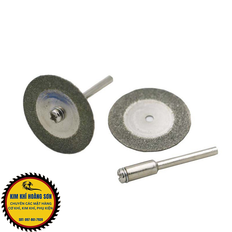 Bộ 10 Lưỡi Cắt Mini Đa Năng Đường Kính 30-60mm Kèm 2 Trục Gắn Máy - Chuyên Cắt Ngọc,Đá,Thủy Tinh,Gỗ,Nhựa,...