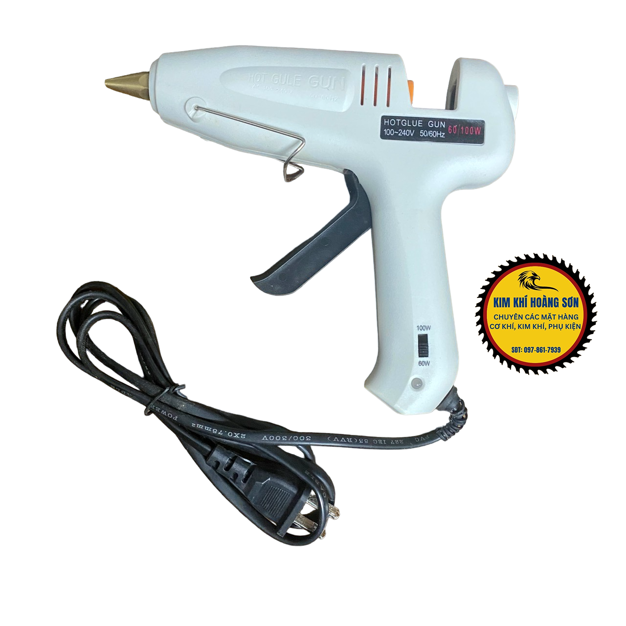Súng bắn keo nến to HOT LK-B máy 2 nấc chỉnh công suất 60W 100W dùng cho cỡ nến to 11mm
