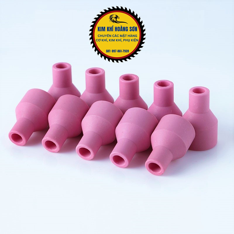 Đầu sứ mỏ hàn tig QQ150 6x30mm loại ngắn, Đầu chụp sứ mỏ hàn inox cao cấp chịu nhiệt tốt