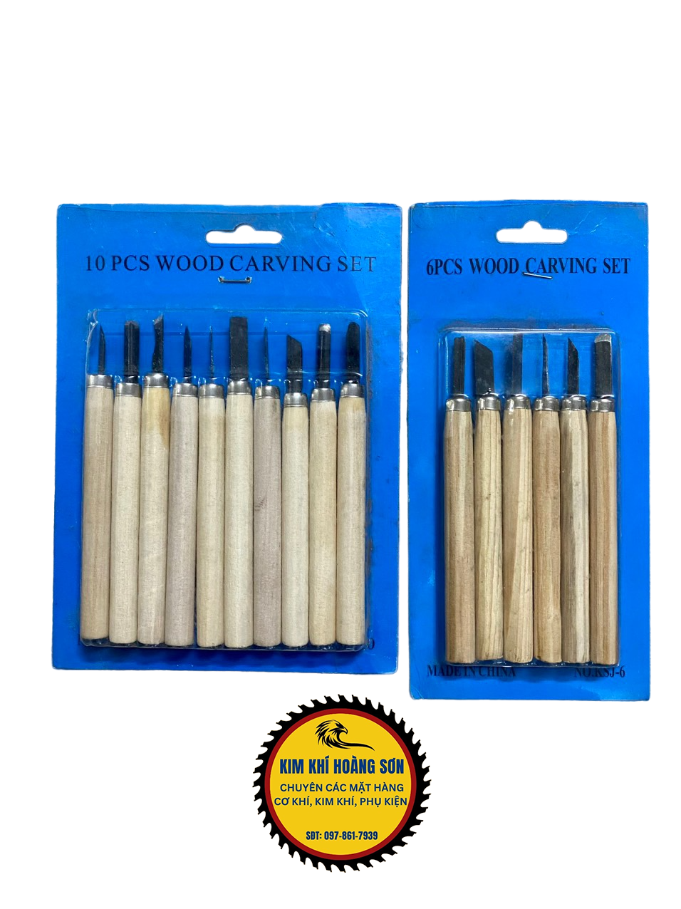 Bộ khắc gỗ, Bộ đục gỗ chạm khắc 6-10 chi tiết, Bộ điêu khắc gỗ đầu dao thép cao cấp chống rỉ, tay cầm gỗ chắc