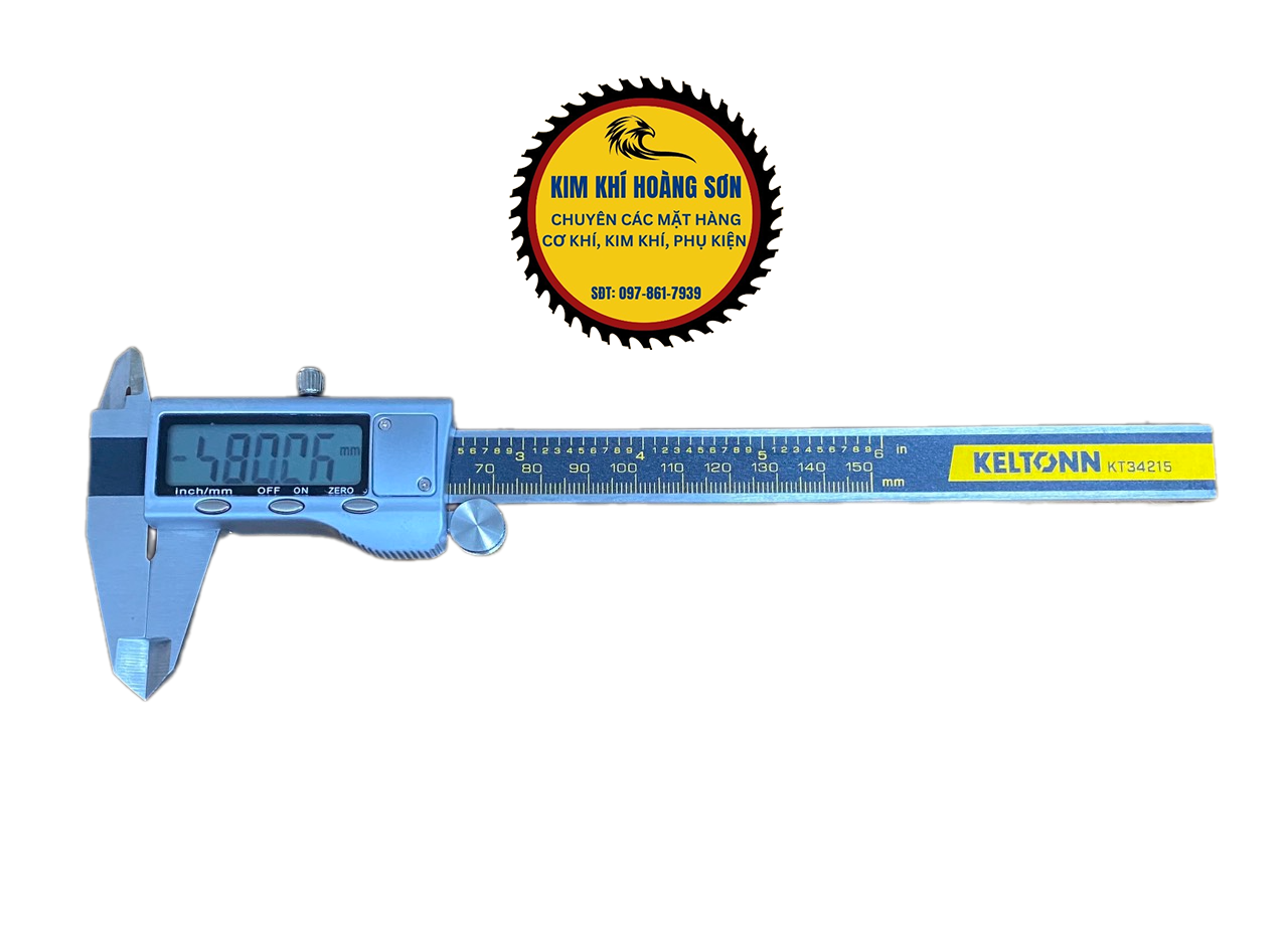 Thước kẹp điện tử KELTONN 150mm thép hợp kim cứng không rỉ, màn hình LCD rõ nét đo chính xác