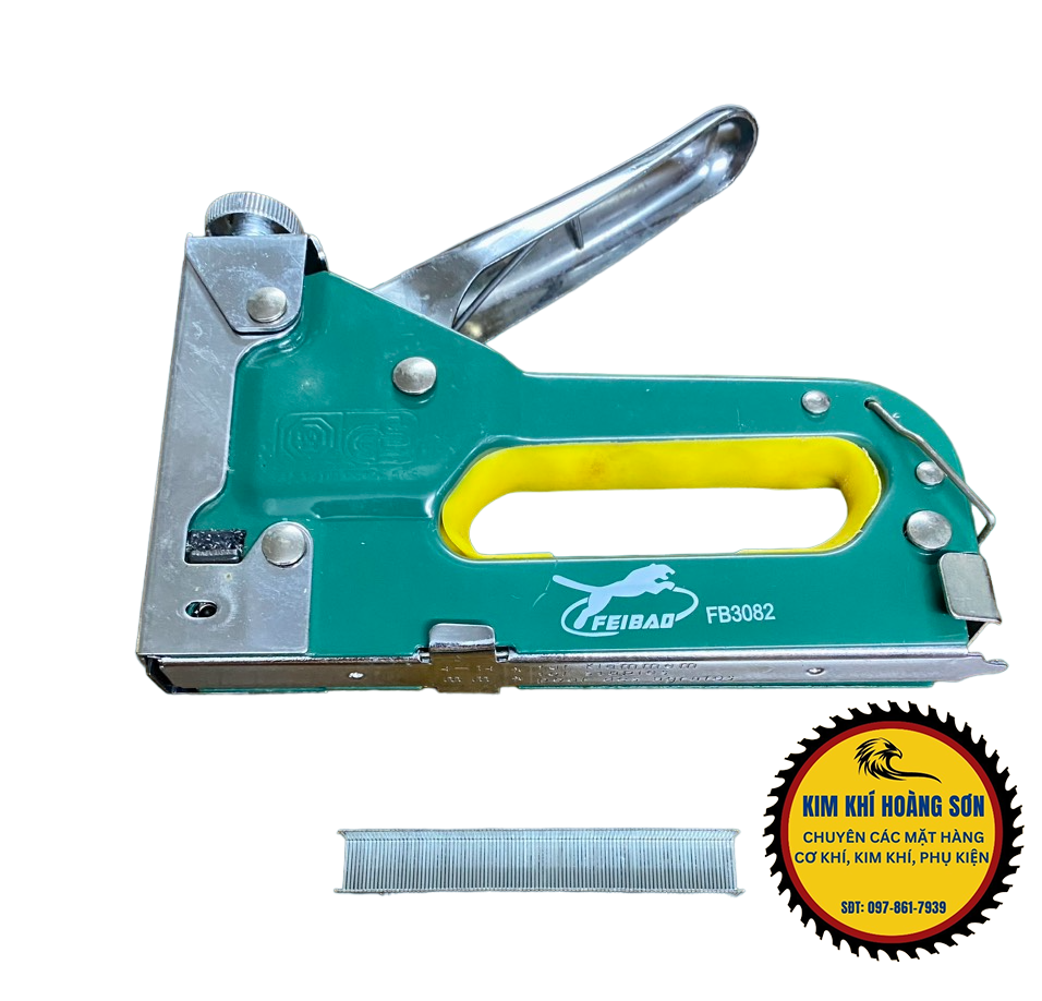 Súng bắn ghim gỗ, Máy bấm ghim gỗ cầm tay FEIBAO, Kìm dập ghim có điều chỉnh lực tiện lợi, sử dụng trên nhiều bề mặt