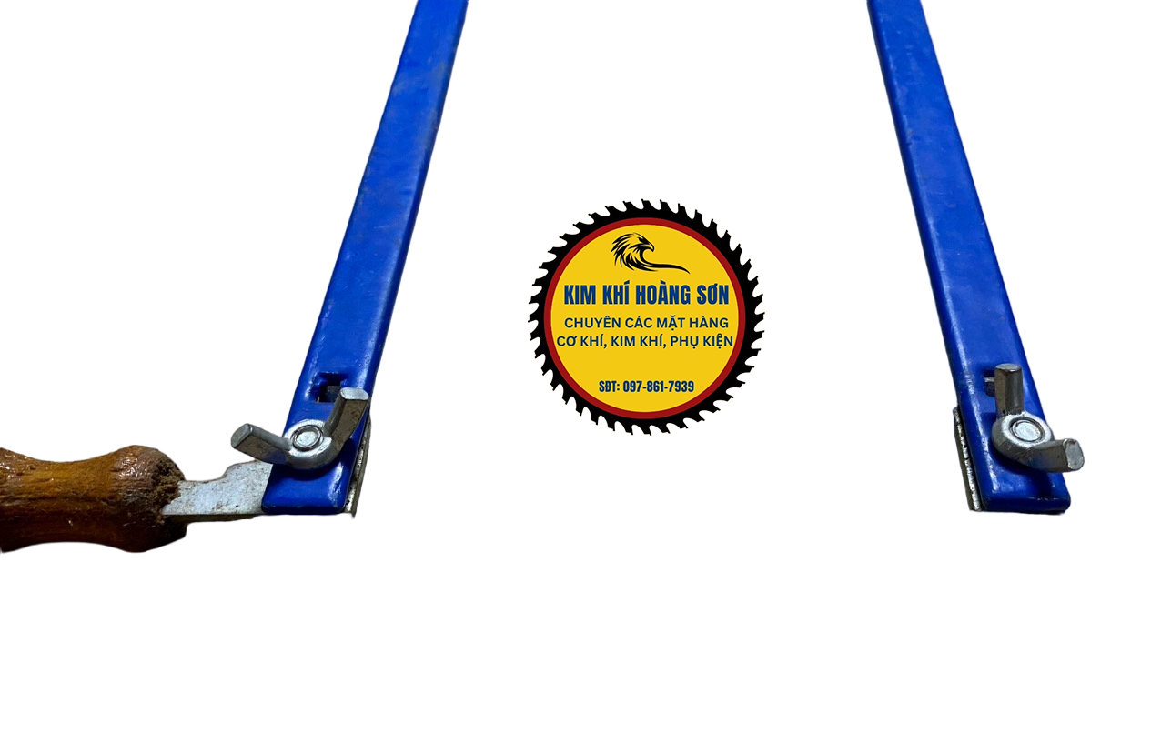 Cưa lọng cầm tay chiều dài lưỡi 130mm, Khung giằng cưa mỹ nghệ chuôi gỗ chống trượt, trọng lượng nhẹ, nhỏ gọn tiện dụng