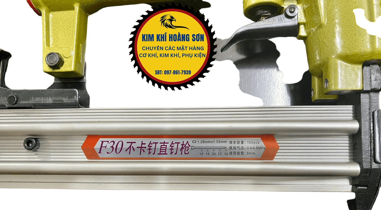 Súng bắn đinh gỗ hơi F30, Máy bắn ghim thẳng ZJMLY chuyên dụng trong lắp ráp nội thất