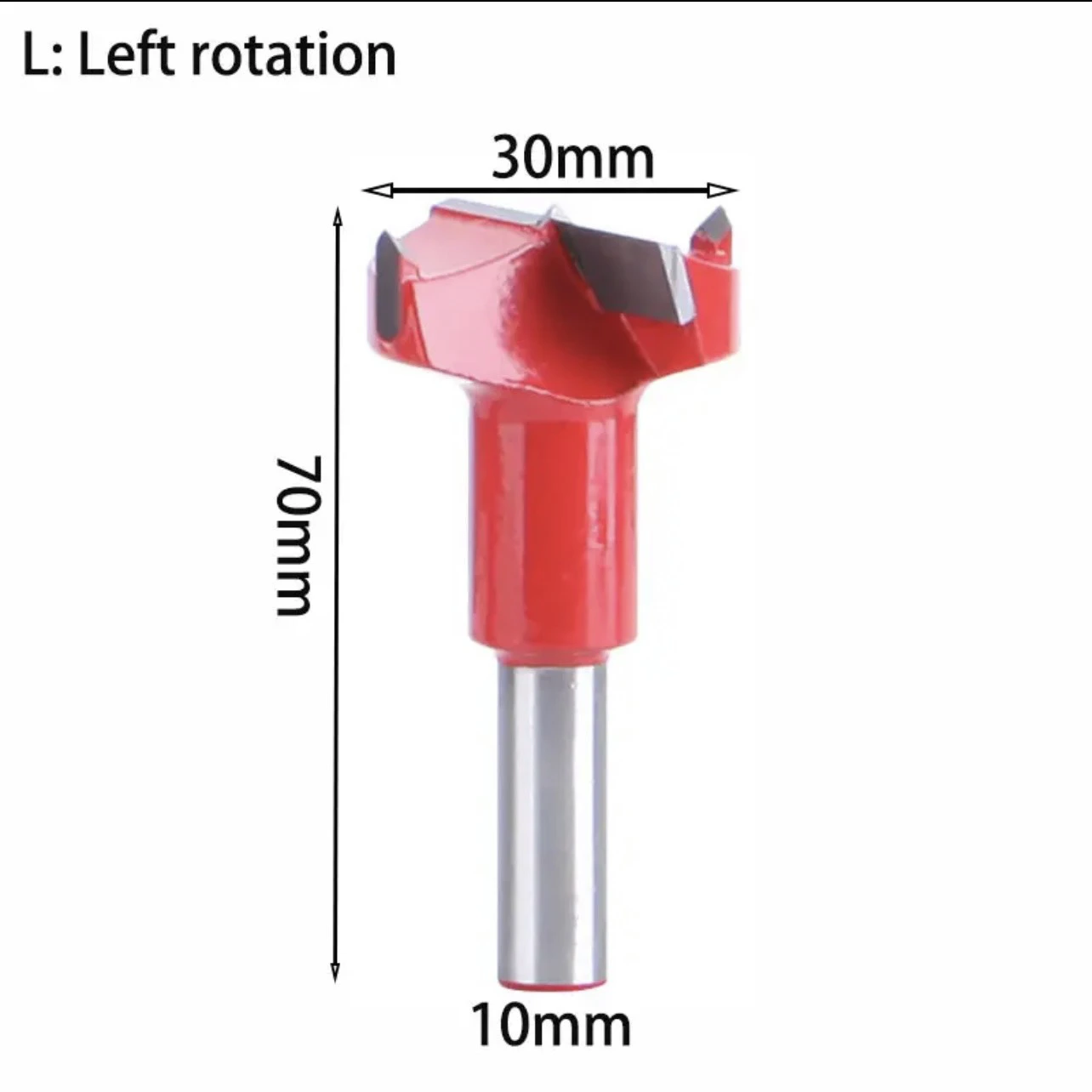 Mũi khoan gỗ TCT, Khoan dàn Tideway liên kết bản lề chốt gỗ ốc cam CNC Đen-R, Đỏ-L hợp kim cao cấp