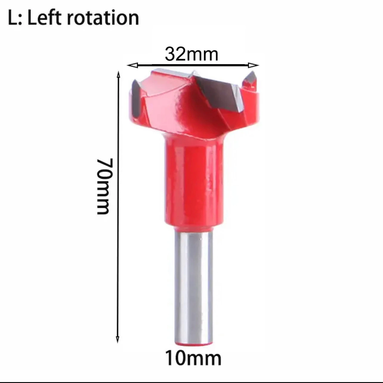 Mũi khoan gỗ TCT, Khoan dàn Tideway liên kết bản lề chốt gỗ ốc cam CNC Đen-R, Đỏ-L hợp kim cao cấp