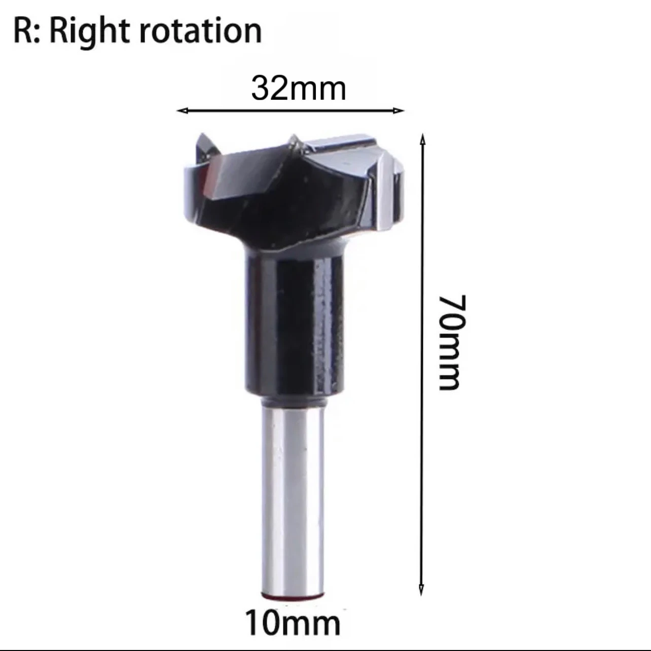 Mũi khoan gỗ TCT, Khoan dàn Tideway liên kết bản lề chốt gỗ ốc cam CNC Đen-R, Đỏ-L hợp kim cao cấp