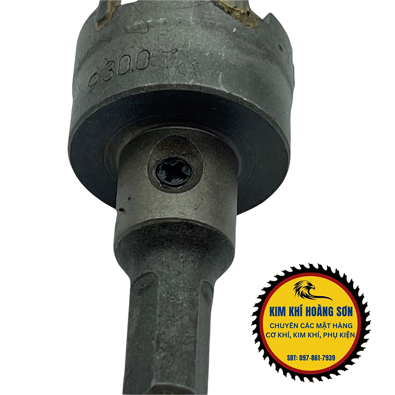 Mũi khoan khoét sắt lỗ tròn đầu hợp kim TCT vỏ trắng đường kính từ 15mm - 35mm chịu nhiệt tốt