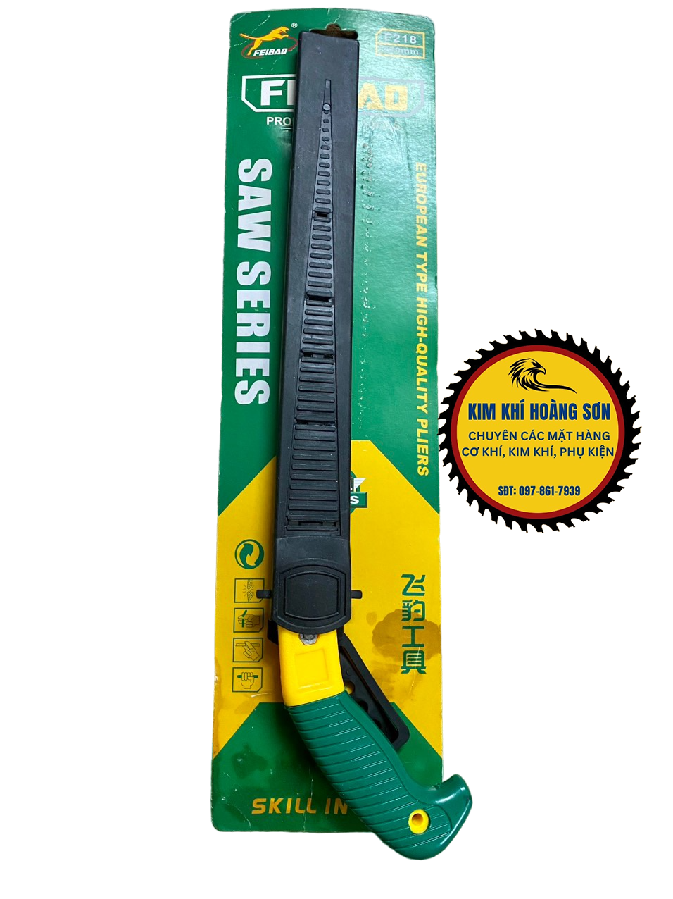 Cưa gỗ cầm tay, Cưa cành cầm tay cao cấp FEIBAO 270mm lưỡi cưa dạng 3D, thép Nhật cao cấp chống Oxy hóa, tăng độ sắc bền