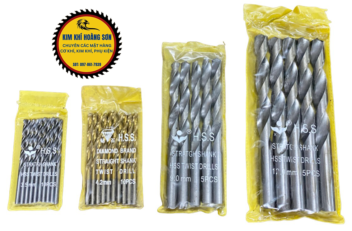 Mũi khoan gỗ và sắt thép HSS giá rẻ đường kính từ 2mm - 10mm ( Cỡ to hơn có trong bài đăng khác của Shop )