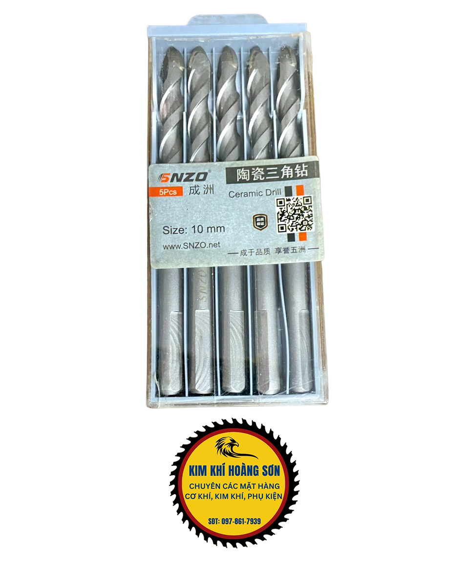 Mũi khoan đa năng SNZO 6 - 12mm, Mũi khoan kính đá gạch men cao cấp 2 cạnh, đầu nhọn cho độ cứng cao