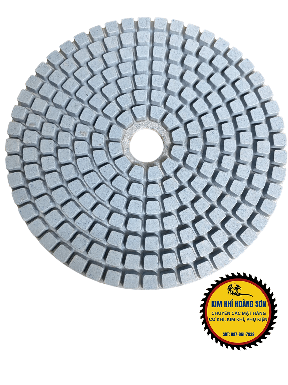Đĩa đánh bóng đá, bê tông đường kính 100mm, Nỉ số đánh bóng dày 3mm độ mịn 50 đến 2000 chuyên dụng