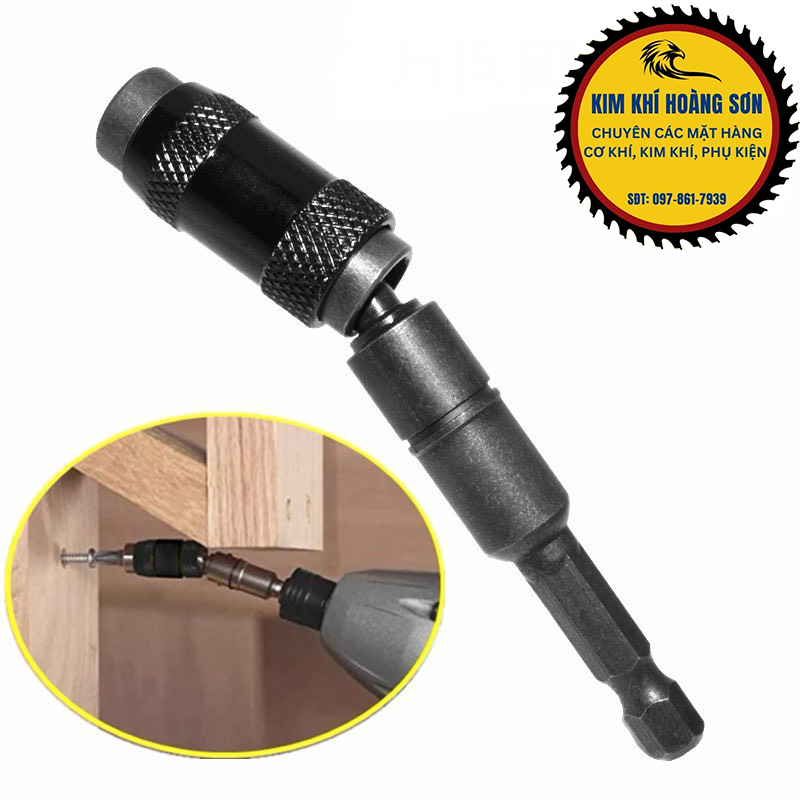 Đầu Lục Giác Nối Dài Chuyển Hướng Bắn Vít Góc 20 Độ Có Nam Châm Từ Tính 1/4" Tháo Lắp Nhanh Tiện Lợi