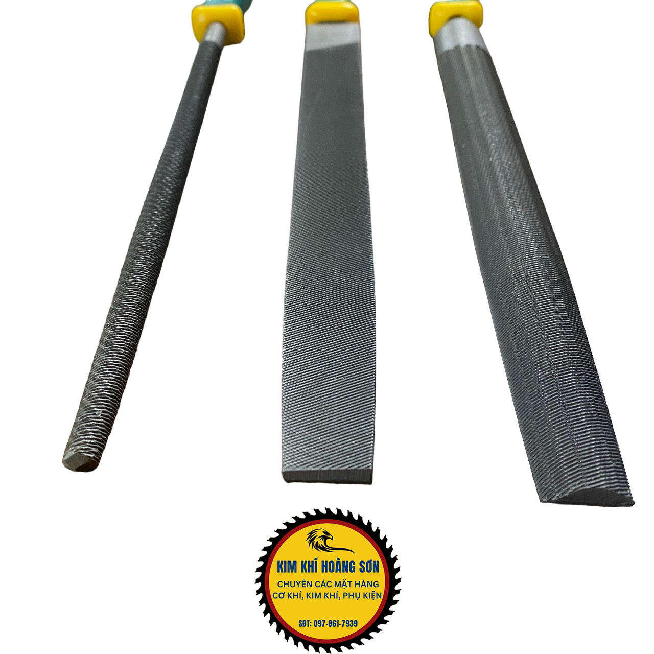 Dũa mài kim loại FEIBAO thép nguyên khối T12 size 8'' 10'' 12" tay cầm bọc nhựa TPR chống trơn trượt