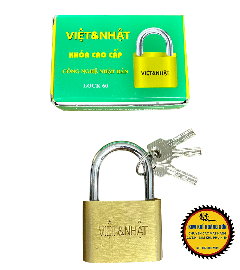 Ổ khóa bấm Việt Nhật Lock 50 - 60mm siêu bền, Ổ khóa cửa bấm đồng thau chịu lực cực kỳ chắc chắn