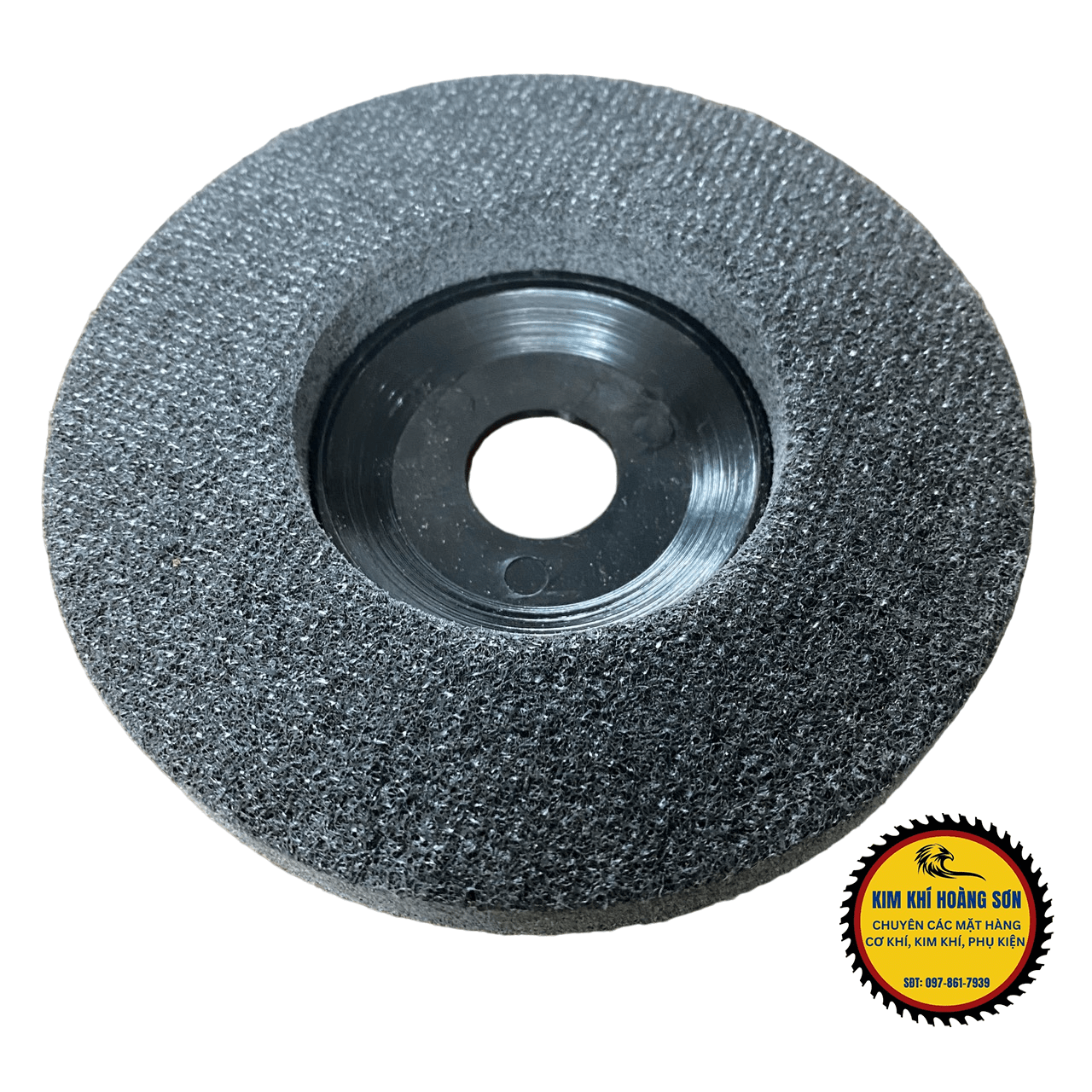 Bánh nỉ đánh bóng inox đường kính 125mm lỗ trục 22mm, đánh bóng kim loại, loại bỏ hạt nhám, nốt sần vết xước trên bề mặt