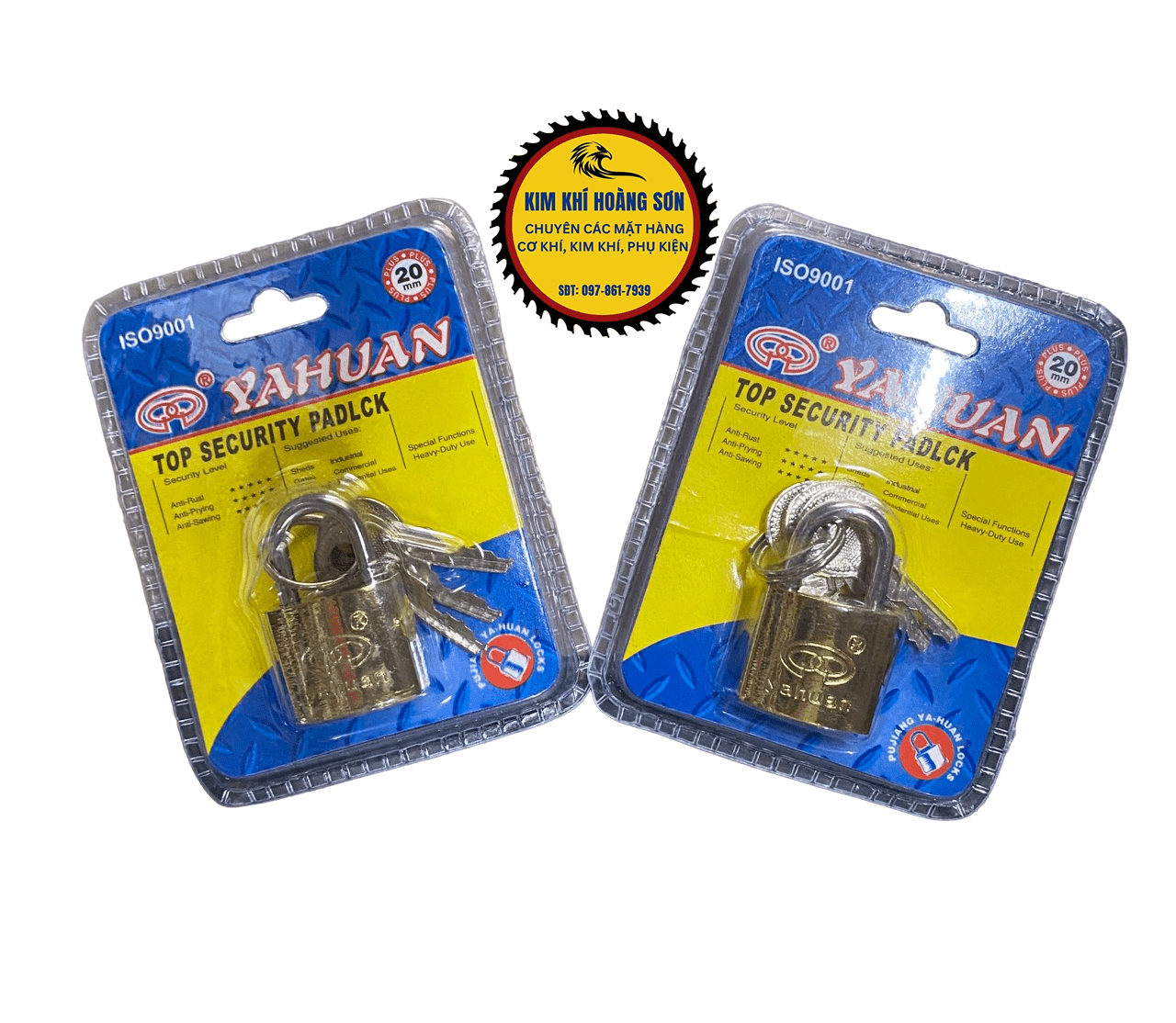 Ổ khoá bấm vali mini Ya Huan loại tốt bằng đồng thau kích thước 20mm nhỏ gọn, siêu bền, an toàn chắc chắn