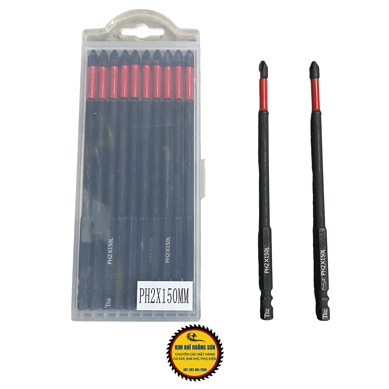 Mũi bắn vít SNZO, Đầu vít PH2 thiết kế chống trượt, từ tính cao, chuôi luc giác dài 65mm 90mm 150mm