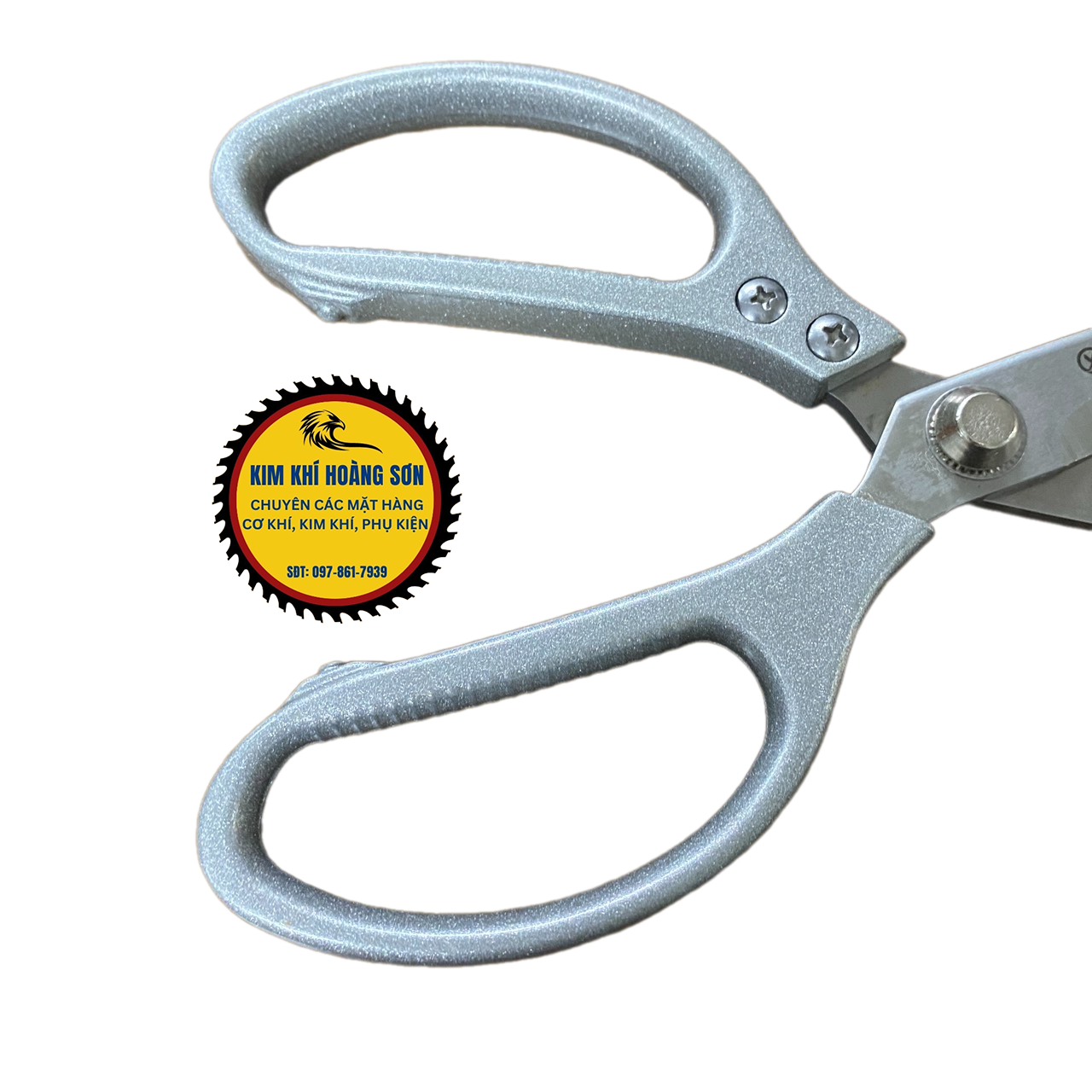 Kéo cắt đa năng size 8" chất liệu thép không rỉ sắc bén, cán cầm bằng kim loại phun sơn chắc chắn