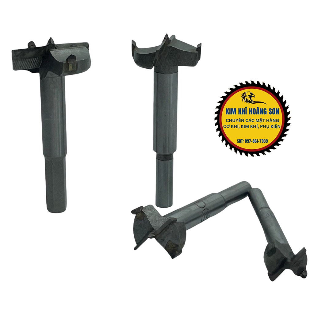 Mũi khoan khoét gỗ lỗ tròn vỏ đỏ Φ10 - Φ35 mm chịu nhiệt tốt, hợp kim thép cao cấp chịu mài mòn tốt