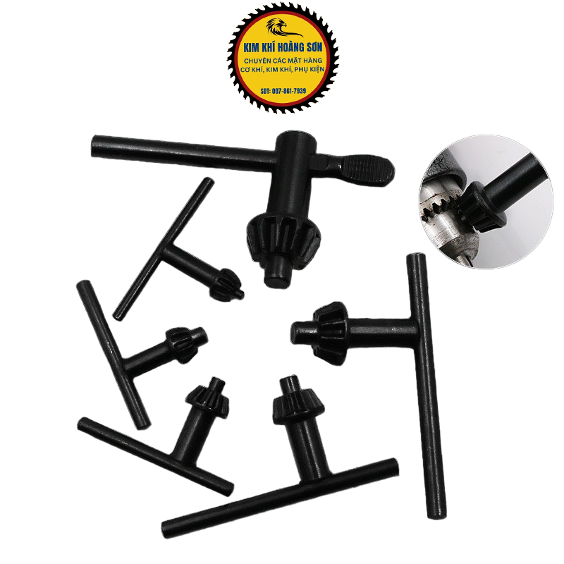 Khóa mở đầu kẹp măng ranh, Tay khóa mở đầu máy khoan 10mm - 13mm - 16mm, Cần trái khế khóa mở đầu kẹp chuyên dụng