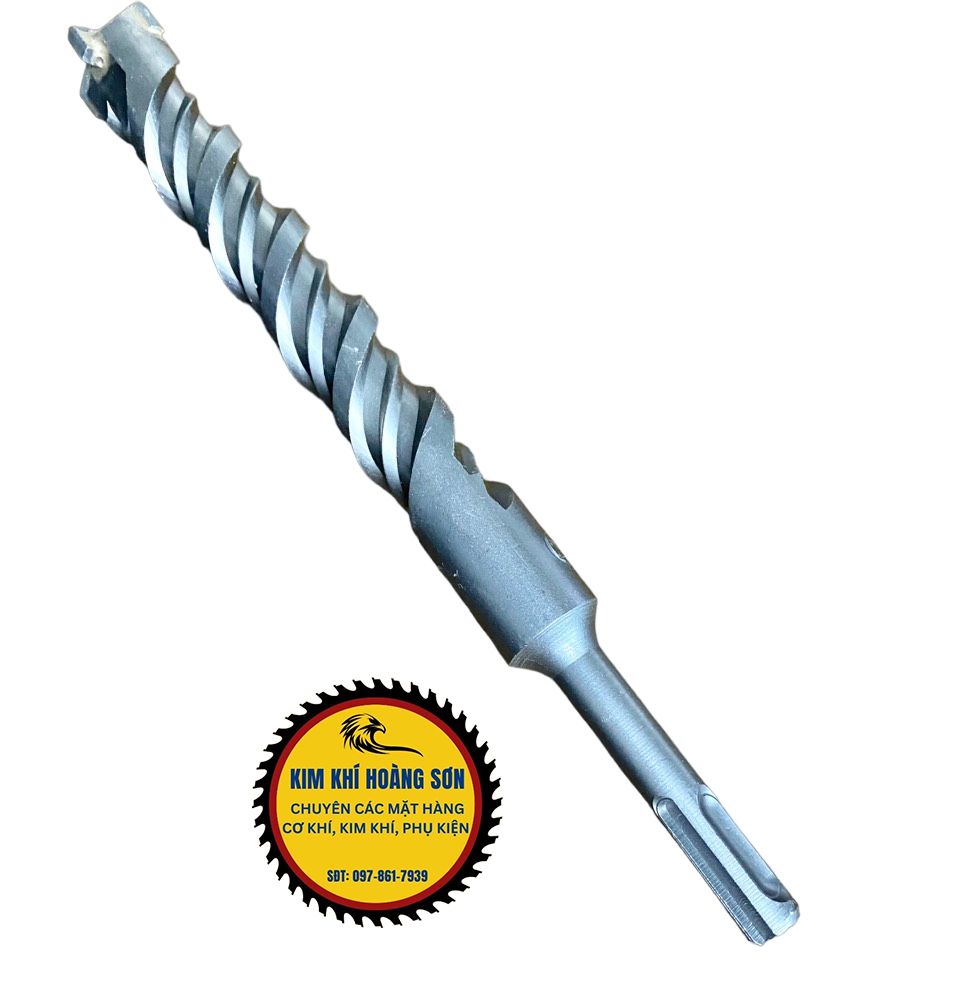 Mũi khoan bê tông tường 4 cạnh dài 6 - 22mm x 210mm, Mũi khoan bê tông 4 chấu ZJMLY phủ titanium chịu lực tốt
