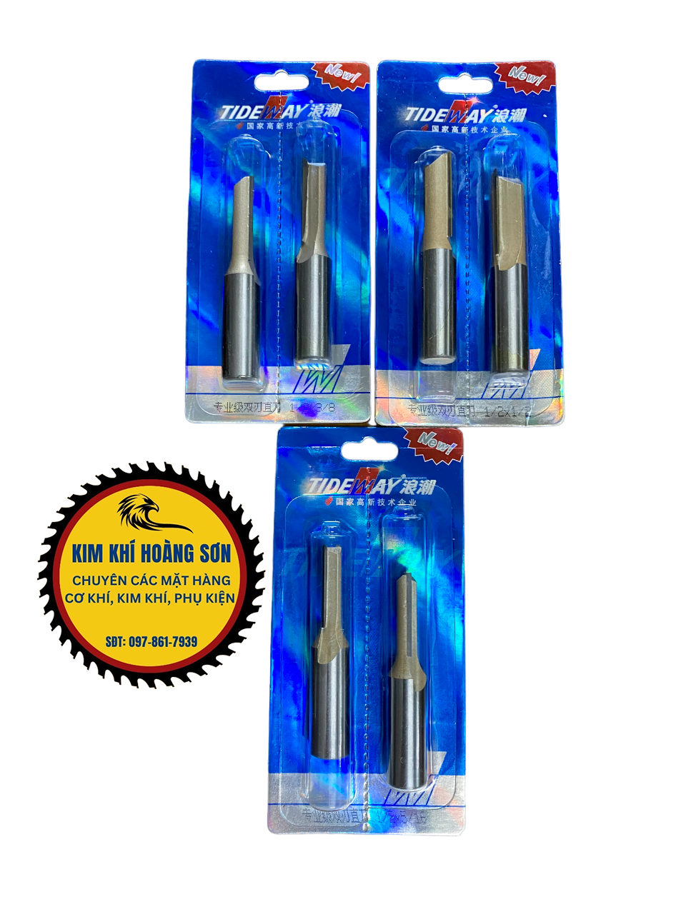 Mũi soi gỗ thẳng CNC lấy nền, Mũi phay gỗ TIDEWAY cốt to 12.7mm sử dụng cho máy phay, máy cắt CNC